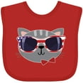thumbnail image 3 of Inktastic 4th of July Girl Patriotic Cat Boys or Girls Baby Bib, 3 of 4