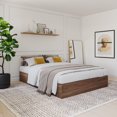 thumbnail image 3 of Nexera Alibi 3 Drawer Storage Bed, Walnut, 3 of 8