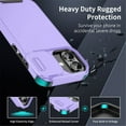 thumbnail image 2 of Case for iPhone 17 6.3-inch,Compatible with MagSafe, Built In Slide Camera Cover Heavy Duty ShockProof Protective Case,Purple,For iPhone 17, 2 of 9