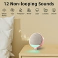 thumbnail image 4 of HLONK Omini SE Portable White Noise Machine with 12 Soothing Sounds  8 Night Light Colors  Memory Function - USB Rechargeable for Home  Travel  Office  Youngsters  Youngsters & Adults  Wh, 4 of 7