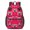 Pug and Heart, variant on Cat and Dog Red Pattern 17" School Backpacks for Teens,Waterproof Oxford Fabric,S-Shape Padded Straps for School,Travel,Hiking,Camping