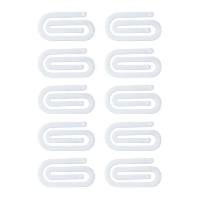 pitrice 10x Clear Sublimation Paper Clips 10 Pack Acrylic Blanks For Custom Designs Sublimation Acrylic 3*1.3 inch