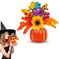 thumbnail image 2 of PEIXUN Artificial Pumpkin Table Centerpiece Potted Plants With Maple Sunflower Berries Fall Desktop Arrangement Ornament For Farmhouse Decor, 2 of 6