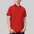 thumbnail image 5 of UACY Boys Polo Shirts Kids School Uniform Short Sleeve Tops Cozy Stretch Golf Shirt Lightweight Button Lapel Collar Tshirt ﻿, 5 of 8