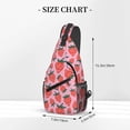 thumbnail image 2 of Lsque Cartoon Strawberry Pattern Cross Chest Bag Diagonally – Premium Durable Front Chest Sling with Adjustable Padded Strap, High-Capacity Storage, 2 of 8