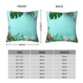 thumbnail image 6 of Wukai Tropical Pineapple Premium Polyester Fleece Pillow Covers with Hidden Zipper Closure,Luxuriously Soft and Durable-22"x22", 6 of 7