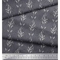 thumbnail image 2 of Soimoi Moss Georgette Fabric Leaves Block Print Sewing Fabric Yard 42 Inch Wide, 2 of 5