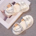 thumbnail image 4 of Eltusu Girls Sandals with Strap, Non Slip Open Toe Soft Sole Dance Summer Shoes Beige Size 12(Little Kids), 4 of 7