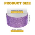 thumbnail image 2 of Uxcell Glitter Silicone Boot, Diamond Water Bottle Protective Boot Shining Anti Slip Cup Sleeve Accessories Purple 2.9"-3", 2 of 7