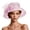 Pink, variant on QSAWXQZ Women's Mesh Floral Hat Wide Brim Dress Cap Headwear for Wedding Party Free Size