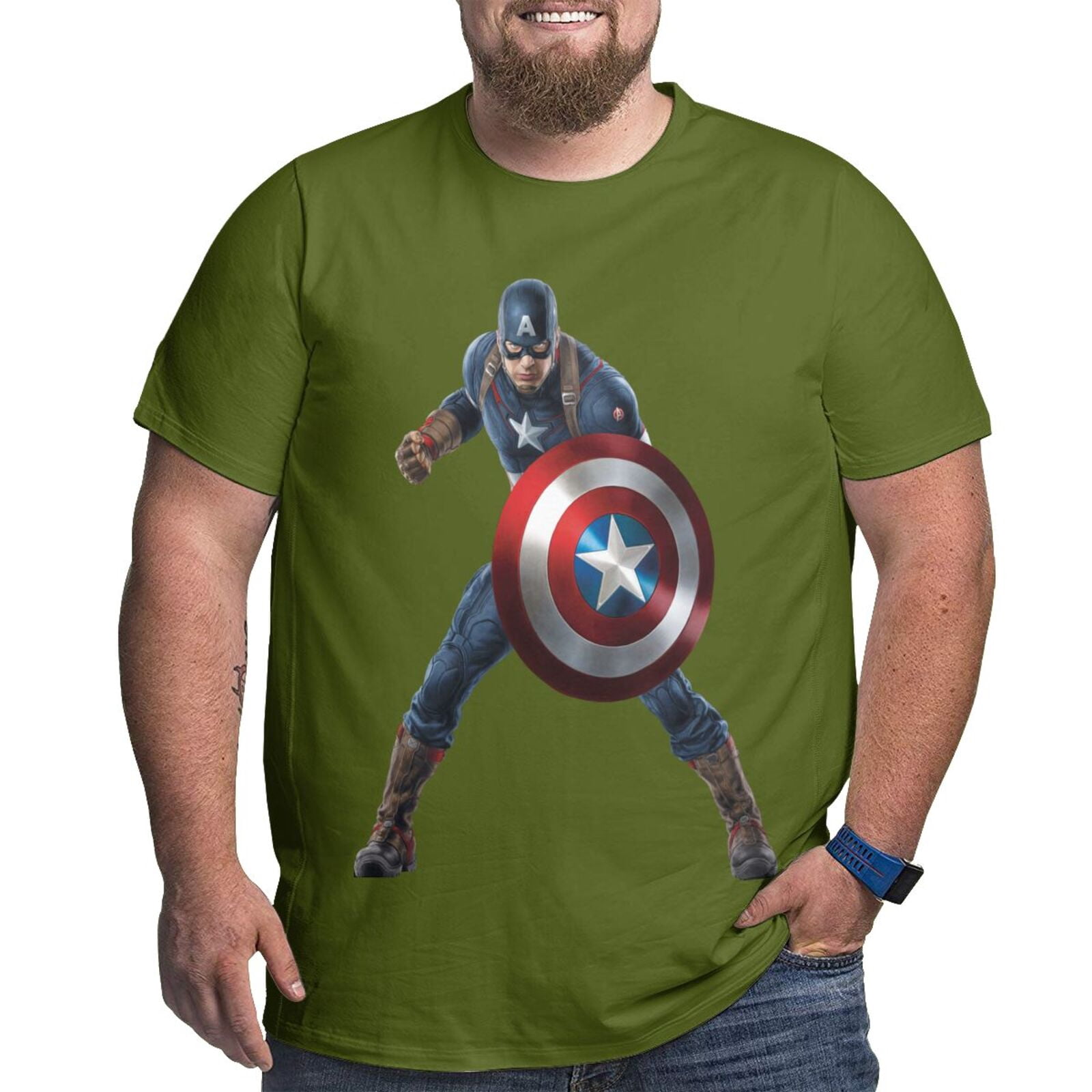 Big size men's t-shirt Captain America 