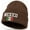 Dark Brown, variant on Mexico Pride Beanie Hat – Winter Skullie Cap with Flag Logo and Faux Fur Lining, Black