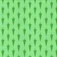 thumbnail image 1 of Ahgly Company Machine Washable Indoor Square Transitional Green Area Rugs, 5' Square, 1 of 7