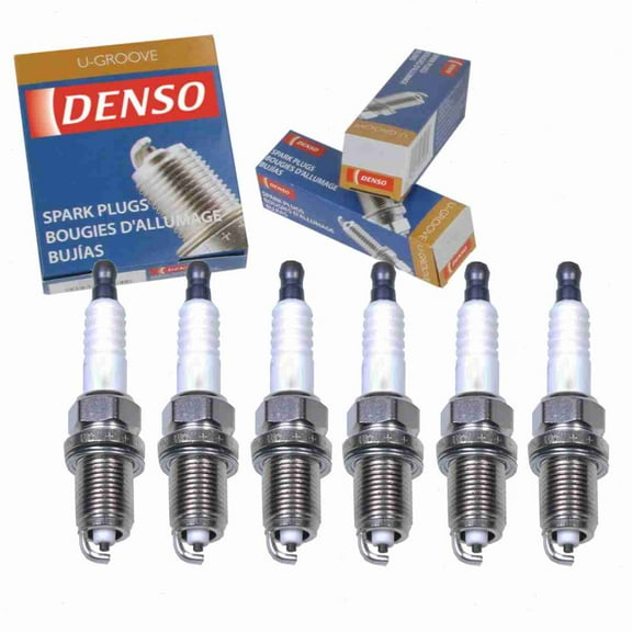 6 pc DENSO Standard U-Groove Spark Plugs compatible with Lexus ES300 3.0L V6 1994-2003