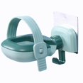 thumbnail image 1 of BUYISI 1Pcs Hairdryer Bracket With Non-Marking Sticker Punch Suction Wall Hanger Green, 1 of 7