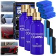 thumbnail image 1 of Micro-Molecule Crystal Coating Restoration Care Agent, Car Paint Restorer for Oxidation, Car Nano Ceramic Crystal Coating, High Protection Quick Car Coating (3Pcs), 1 of 7
