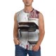 thumbnail image 1 of Fotbe Rustic Door Handle Closeup Men's Camiseta sin Mangas Estampada para Hombres, Playera Casual para Gimnasio, Entrenamiento, Playa-X-Large, 1 of 7