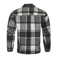 thumbnail image 6 of GXWEA Long Sleeve Work Shirts For Men Brown Button Up Shirt Men Mens Flannel Shirts Long Sleeve Flannel Shirt For Men Casual Button Down Brushed Shirt XL, 6 of 9