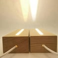 thumbnail image 3 of 16X Wooden Rectangle Light Base,Wood LED Display Base Pedestal Light Lamp Stand for Acrylic,Crystal,Night Light, 3 of 7