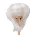 thumbnail image 2 of Doll Short Straight , Soft  Fiber Doll Hair  Doll Toy Making Synthetic Hair  For 18.5 To 21cm Head Circumference, 2 of 8