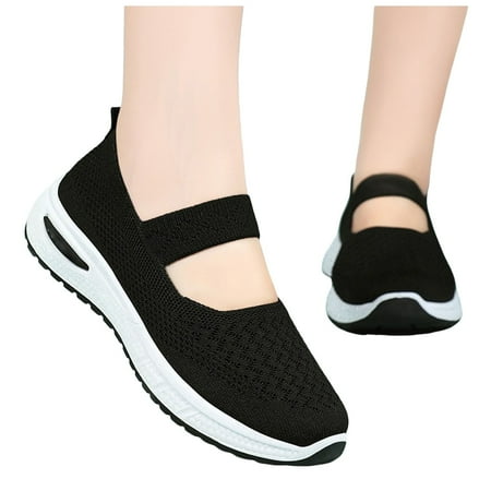 

Blphud Sneaker Summer Shoes for Women 2024 Womens Casual Slip on Shoes Women s Casual Shoes Slip Breathable Lightweight Mesh Hiking Shoes Mesh Shoes Womens Sneakers Black 39