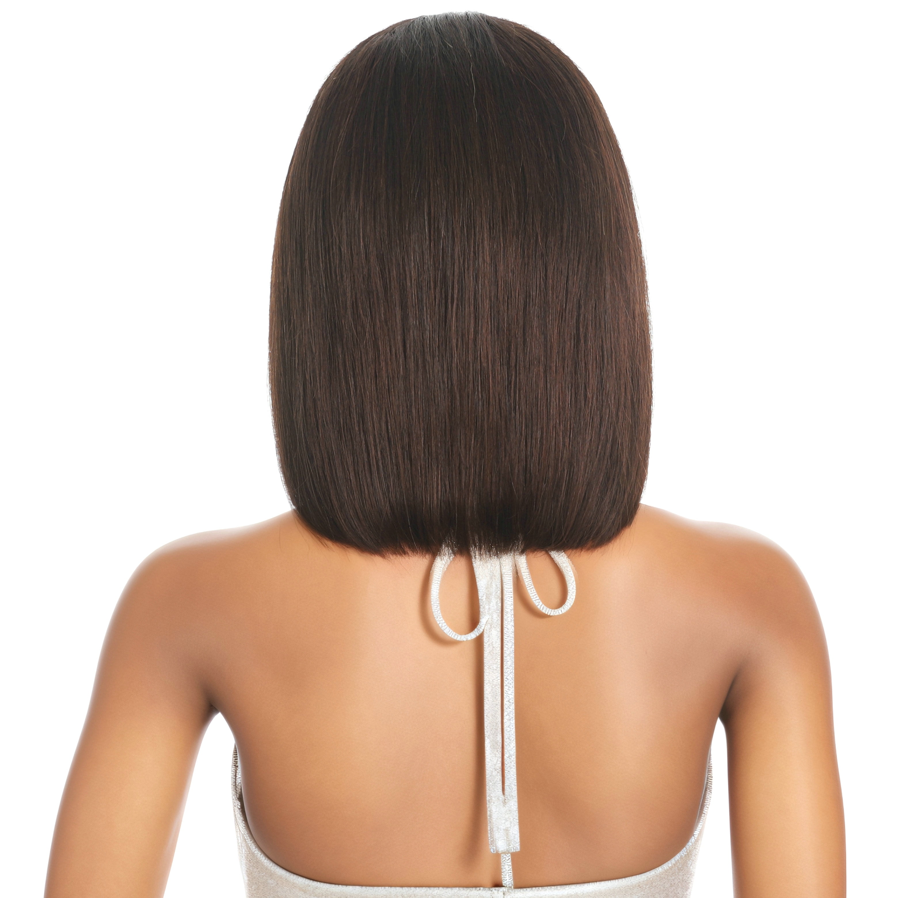 RYHAIR 10 inches 100% Human Hair 13x4 HD Lace Front Bob Wig with Pre Plucked Natural Hairline for Women