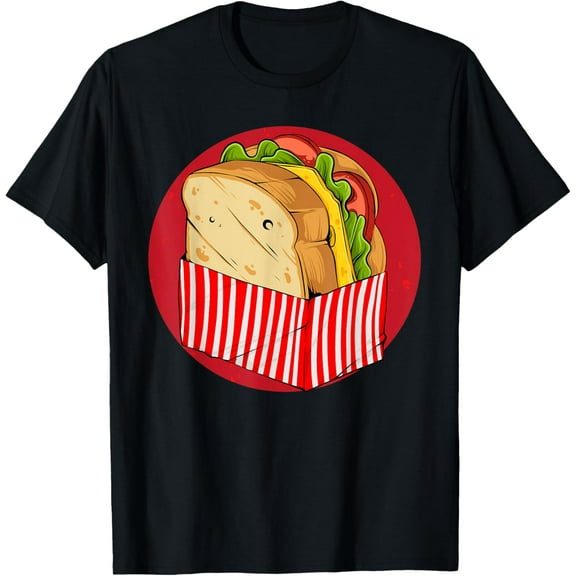 Sandwich Whole Wheat Turkey Ham Lunch Food lover T-Shirt