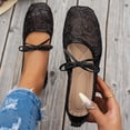 thumbnail image 4 of KIJBLAE Women's Closed Toe Solid Slip On Moccasin Flats, Fashion Low Cut Soft Sole Trendy Casual Flat Shoes Black 39, 4 of 9