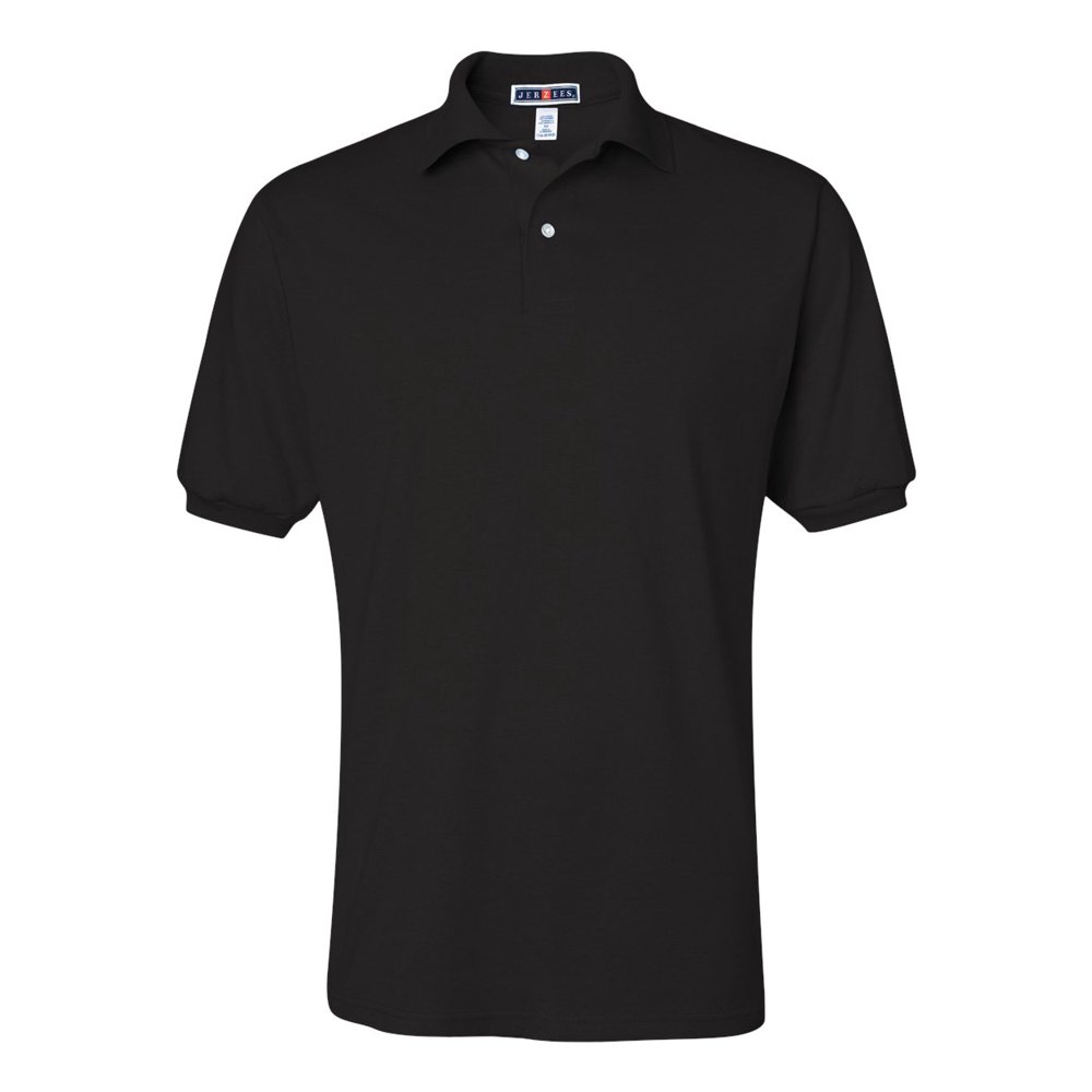 JERZEES Jerzees 437 Adult 5.6 oz. SpotShield™ Jersey Polo BLACK