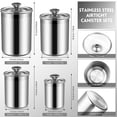 8 Pack Airtight Canisters Sets for the Kitchen Counter with Stainless