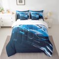thumbnail image 2 of YST Boys Racing Car Bedding Comforter Set, 7-Piece, Extreme Sports Theme, Twin, Blue, 2 of 4