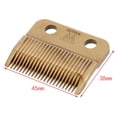 thumbnail image 4 of 2X Reemplace El Cabezal de Corte Cuchilla de Corte Inferior de Metal para Afeitadora Eléctrica-Oro, 4 of 4