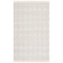 SAFAVIEH Natura Jaden Diamond Area Rug, Ivory/Brown, 6' x 9'