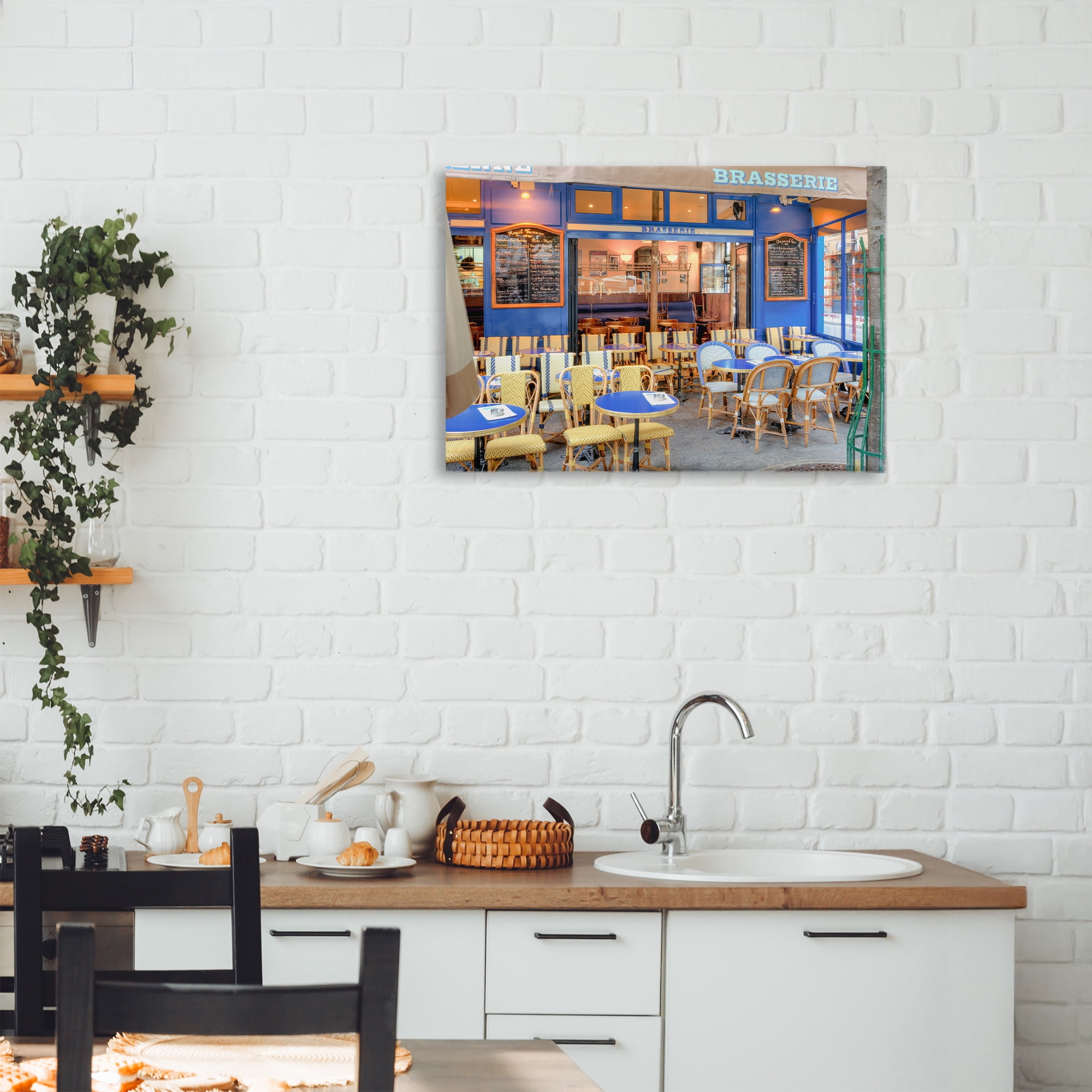 Stupell Industries Parisian Brasserie Terrace Canvas Wall Art, design by Alan Blaustein