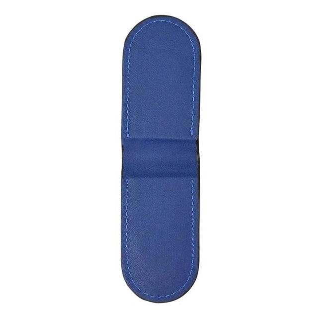 Clip magnético delgado para billetes, de piel, liso, para monedas, elegante, tarjetero de piel, cartera para hombre con clip para billetes