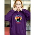 thumbnail image 2 of Vintage My Corgi Is My Valentine Hoodie Women -Image by Shutterstock, Female x-Large, 2 of 4