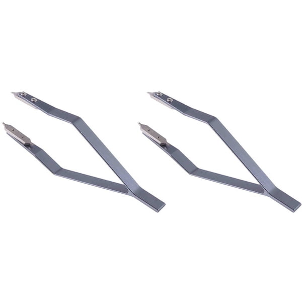 2X Pinzas de Barra de Resorte de Reloj de Acero Inoxidable Tipo 7825 V para Reparación de Relojes