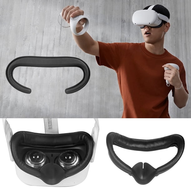 Juego de protector de nariz de cubierta de lente de repuesto de espuma de interfaz facial para Oculus Quest 2