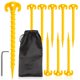thumbnail image 1 of Tent Stakes Fstop Labs, paquete de 8 unidades, tamaño grande, 25 cm, resistente, estilo tornillo, 1 of 7