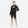 thumbnail image 6 of Nike Girls Sportswear Club Fleece Pullover Hoodie Medium Black/White, 6 of 6