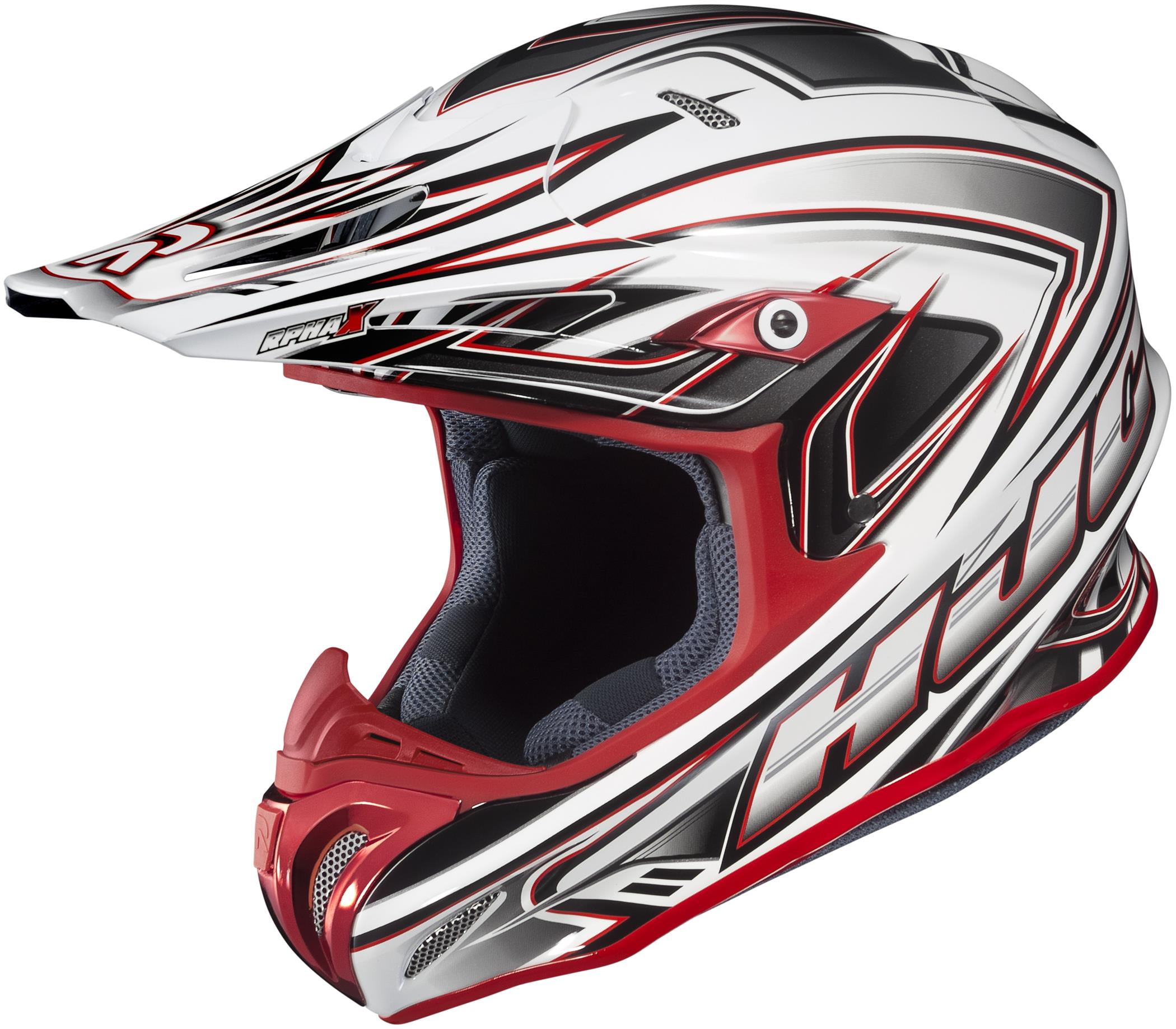 HJC Helmets Airaid MC-1 Graphic RPHA X Off-Road Helmet Red/Silver/White, X-Large