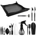 thumbnail image 4 of Garden Tool Set 15Pcs Miniature Planting Tool Mini Portable with Shovel Rake Spraying Bottle Hole Punch Scissors Tweezers for Succulent Bonsai Small Plants, 4 of 11