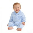 thumbnail image 2 of Lopecy-Sta Onesies for Children Winter Clothes Long Sleeve Lapel Jumpsuit Collar Plaid Romper Playsuit Infant Baby Boy Girls Fall Outfit, 2 of 8