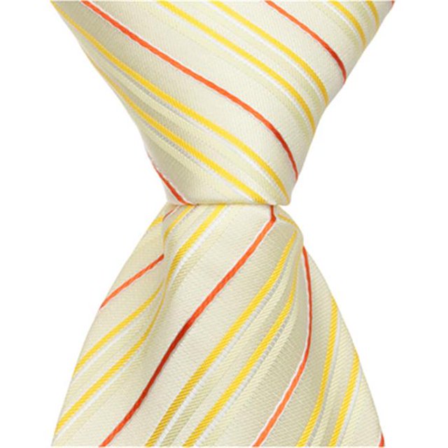 Y2 - 63 Po Cravate Adulte - Jaune avec Rayures&44; XL