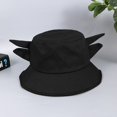 thumbnail image 2 of Kcolen Cute Bucket Hat Beach Fisherman Hats for Men Women, Cow Print Wide Brim Bucket Hat Cow Hat Cute Casual Outdoor Sun Hat,Black, 2 of 3