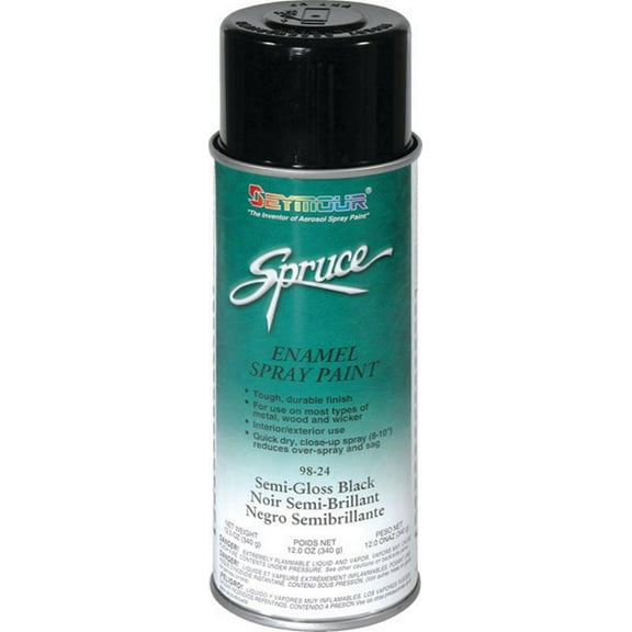 Seymour of Sycamore 98-24 Satin Black Anamel Aerosol