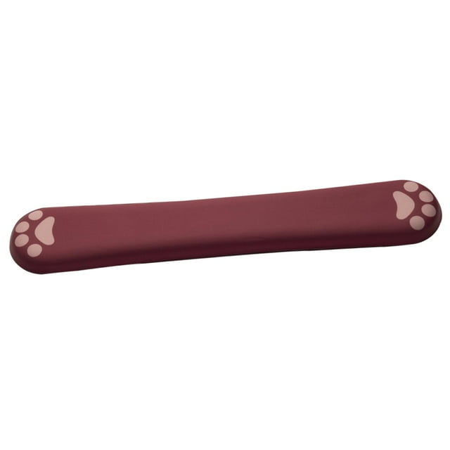 Reposamuñecas para teclado Soporte de muñeca para teclado Diseño ergonómico Almohadilla de muñeca para oficina rojo oscuro
