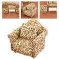 thumbnail image 4 of Wood Double/Single Sofa And Cushion Furniture /12 Dollhouse , Single Sofa, 8.3x6.5x7.2cm, 4 of 9