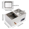 thumbnail image 2 of 110V 2-Pan Commercial Food Warmer,850W Electric Steam Table Adjustable Temperature,Professional Stainless Steel Buffet Bain Equipment for Catering Restaurant, 2 of 8