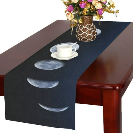 

MYPOP Moon Cotton Linen Table Runner 14x72 inches